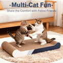 Extra Large Cardboard Cat Scratching Bed | Durable Cat Scratcher & Lounge for Indoor Cats