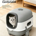 Cat Litter Box with Lid & Scoop | Odor Control, Easy to Clean