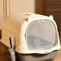 Large Enclosed Cat Litter Box with Lid & Scoop | Odor Control