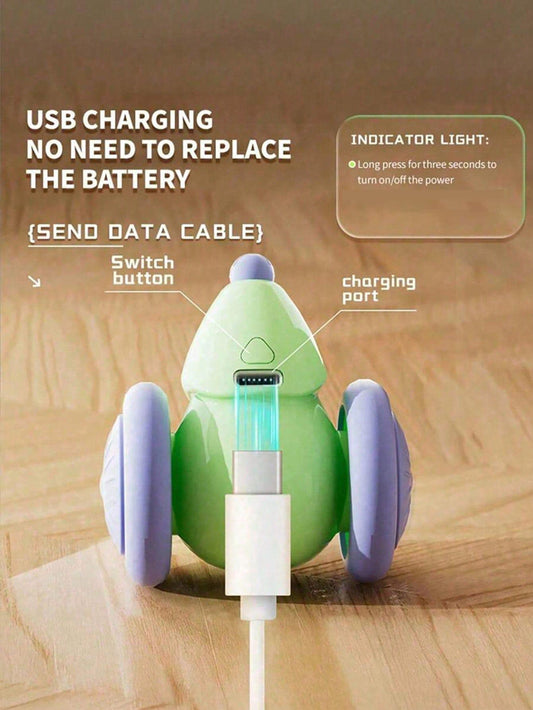 USB Rechargeable Interactive Cat Toy | Automatic Moving Mouse with Obstacle Avoidance