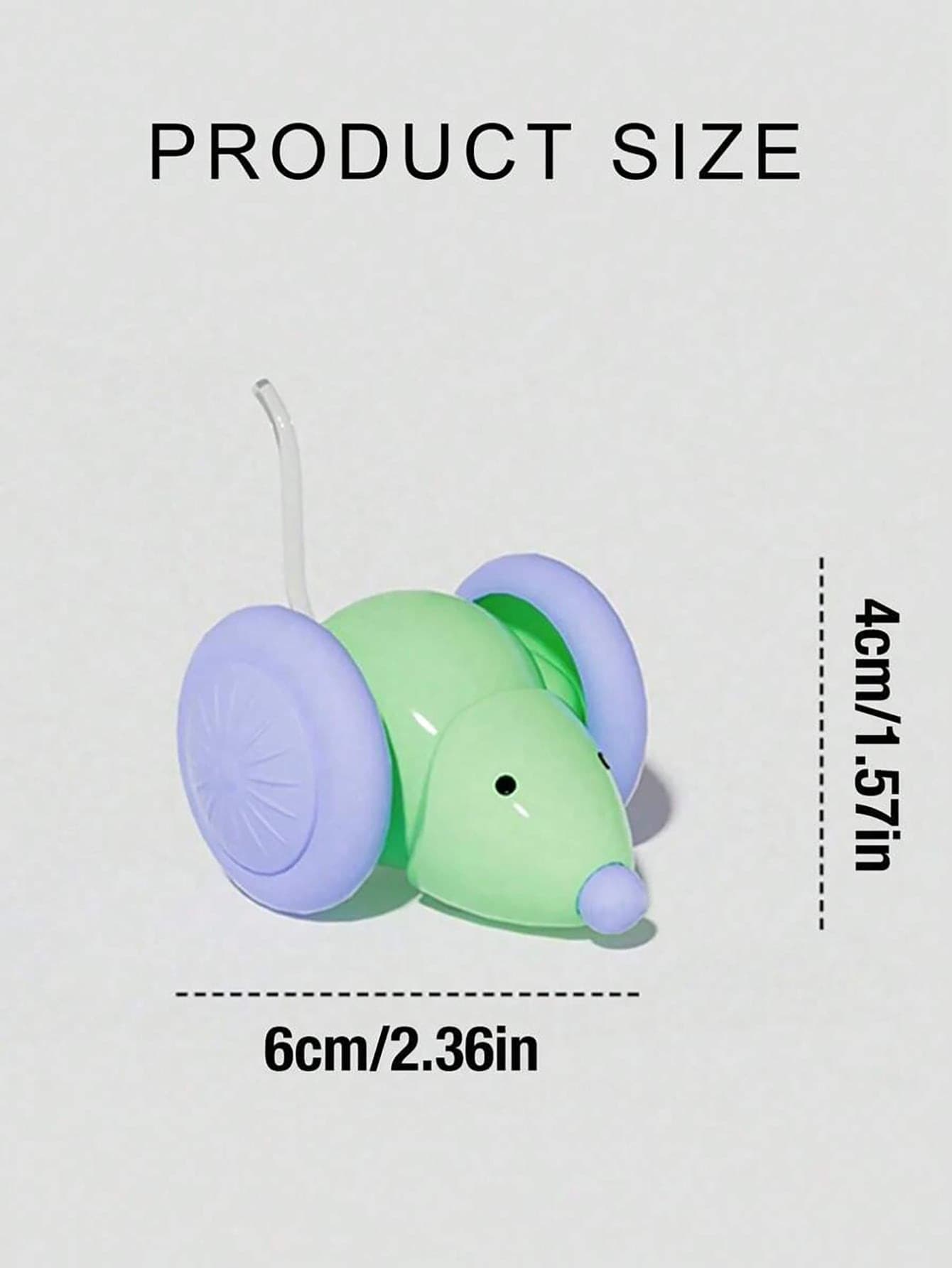 USB Rechargeable Interactive Cat Toy | Automatic Moving Mouse with Obstacle Avoidance
