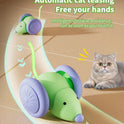 USB Rechargeable Interactive Cat Toy | Automatic Moving Mouse with Obstacle Avoidance