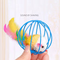 8PCS Cat Feather Ball Toy Set | Interactive Chase Toys for Indoor Cats