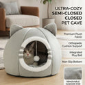 Washable Cat Cave Bed for Indoor Cats & Kittens | Soft Plush Pet House