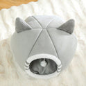 Washable Cat Cave Bed for Indoor Cats & Kittens | Soft Plush Pet House