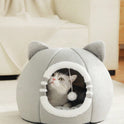 Washable Cat Cave Bed for Indoor Cats & Kittens | Soft Plush Pet House