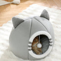 Washable Cat Cave Bed for Indoor Cats & Kittens | Soft Plush Pet House