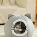 Washable Cat Cave Bed for Indoor Cats & Kittens | Soft Plush Pet House