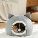 Washable Cat Cave Bed for Indoor Cats & Kittens | Soft Plush Pet House
