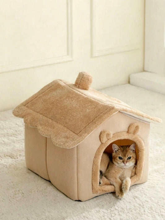 Large Cozy Cat Bed | All-Season Pet Bed for Cats & Small Dogs