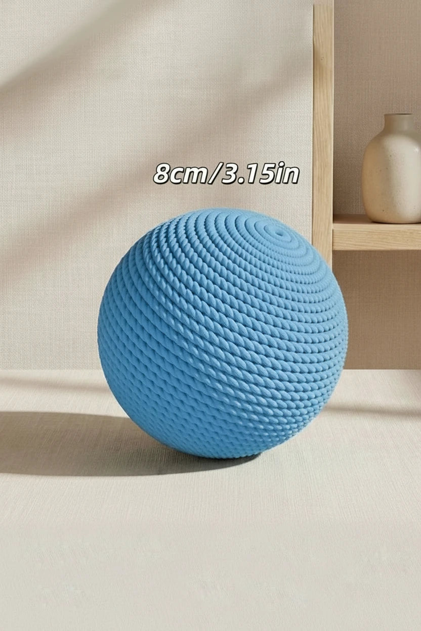 Sisal Cat Ball Toy with Rattle | Interactive Chew & Self-Play Toy for Cats