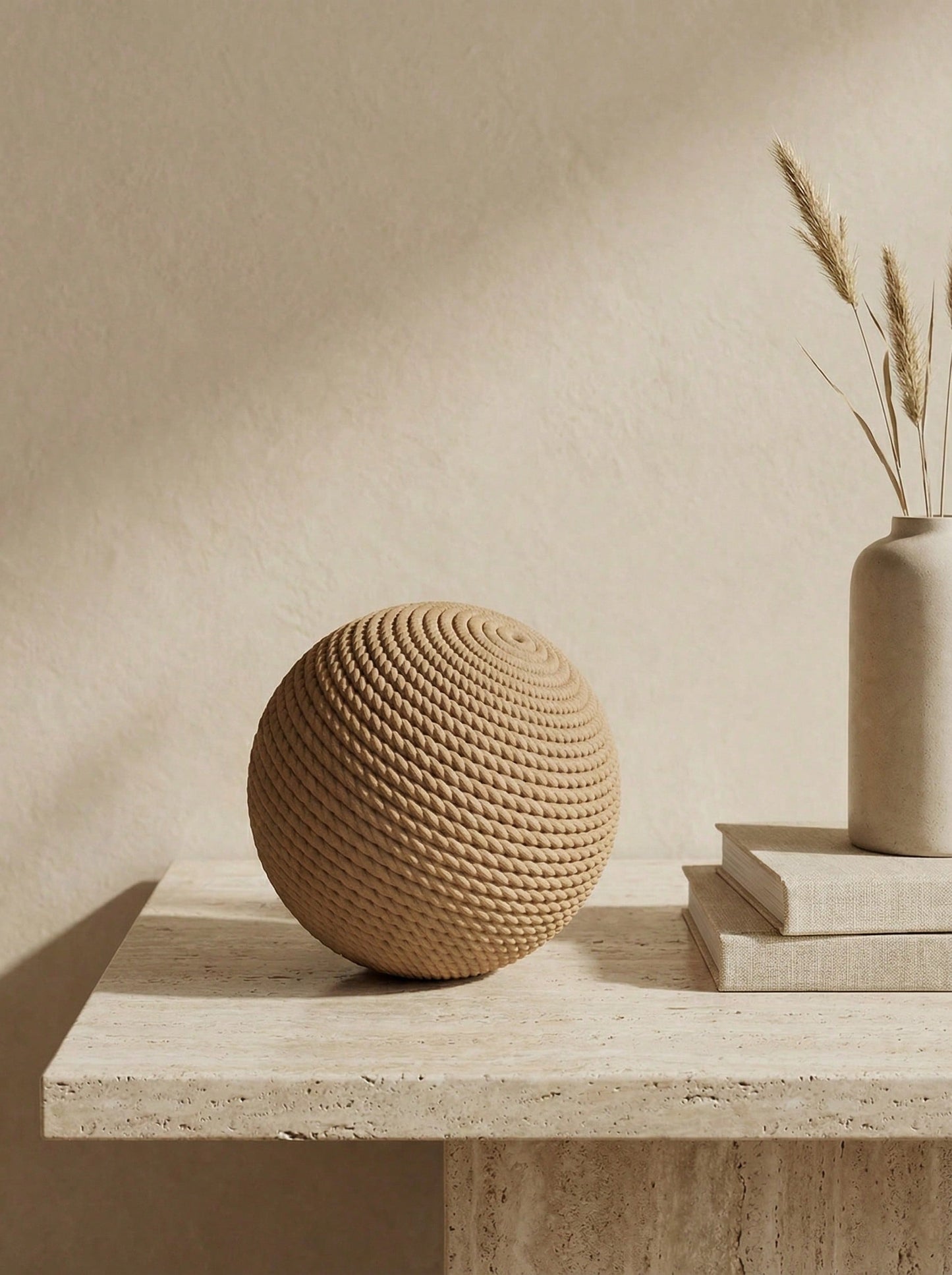 Sisal Cat Ball Toy with Rattle | Interactive Chew & Self-Play Toy for Cats