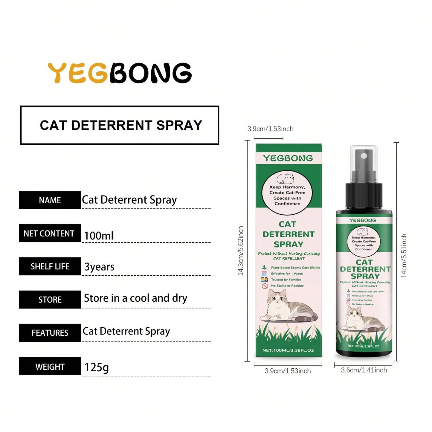 Cat Repellent Spray – Furniture Protection & Behavior Training