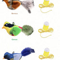 Interactive Hanging Bird Cat Toy | Chirping Sound & Flapping Wings