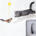 Interactive Hanging Bird Cat Toy | Chirping Sound & Flapping Wings