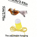 Interactive Hanging Bird Cat Toy | Chirping Sound & Flapping Wings