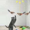 Interactive Hanging Bird Cat Toy | Chirping Sound & Flapping Wings