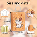 Cat Theme Gift Bags – Kraft Paper Party Favor Bags (6 Pieces)