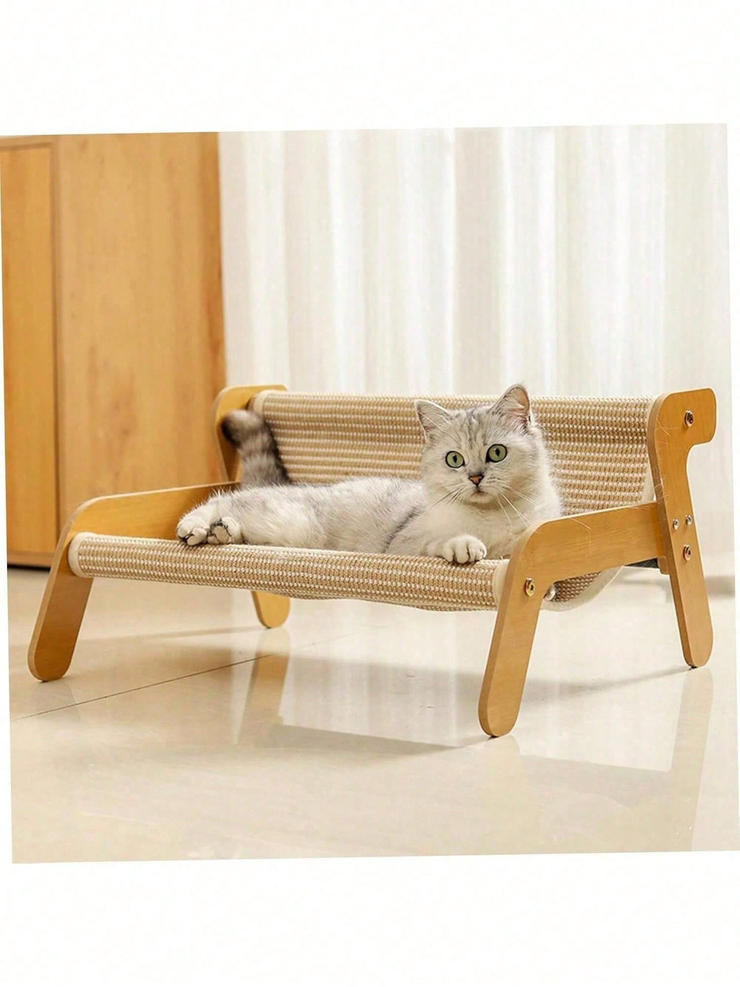 2-in-1 Cat Tree Hammock & Scratching Post – Durable Cat Furniture