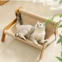 2-in-1 Cat Tree Hammock & Scratching Post – Durable Cat Furniture