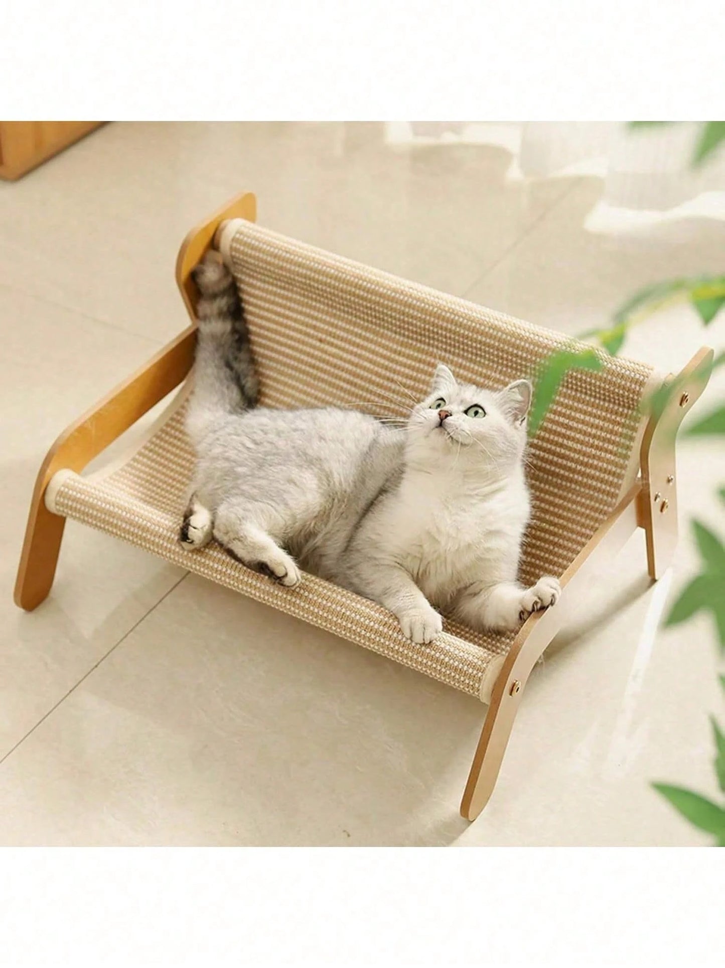 2-in-1 Cat Tree Hammock & Scratching Post – Durable Cat Furniture