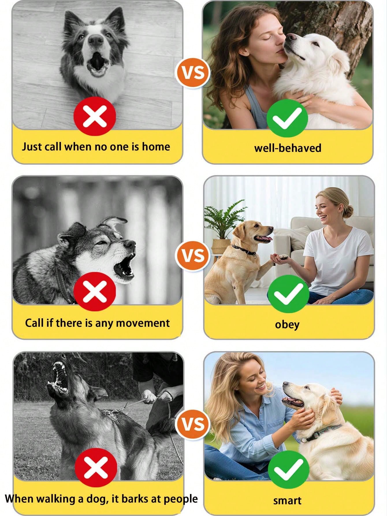 Automatic Rechargeable Bark Collar for Dogs | Waterproof Anti-Bark Training Collar