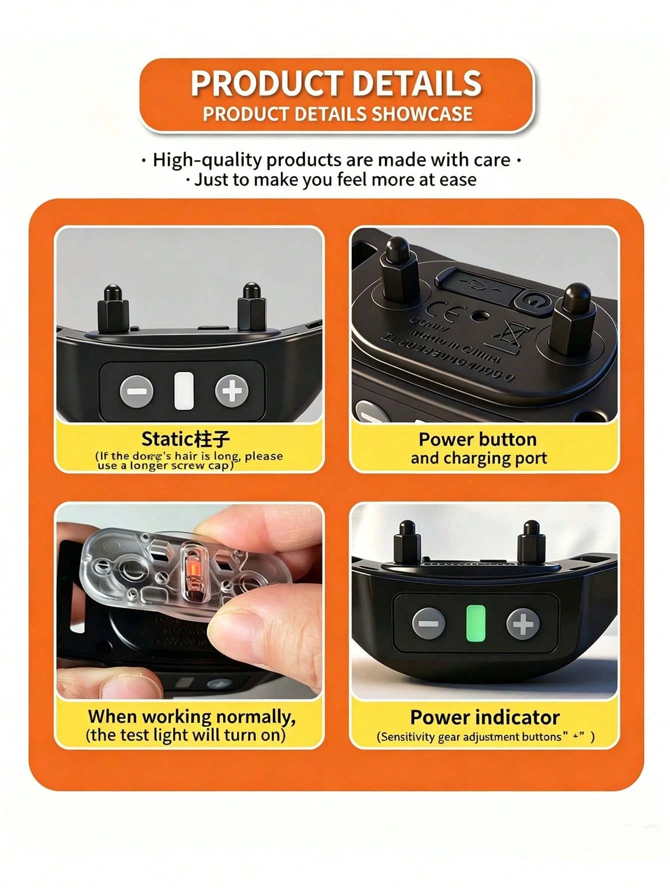 Automatic Rechargeable Bark Collar for Dogs | Waterproof Anti-Bark Training Collar