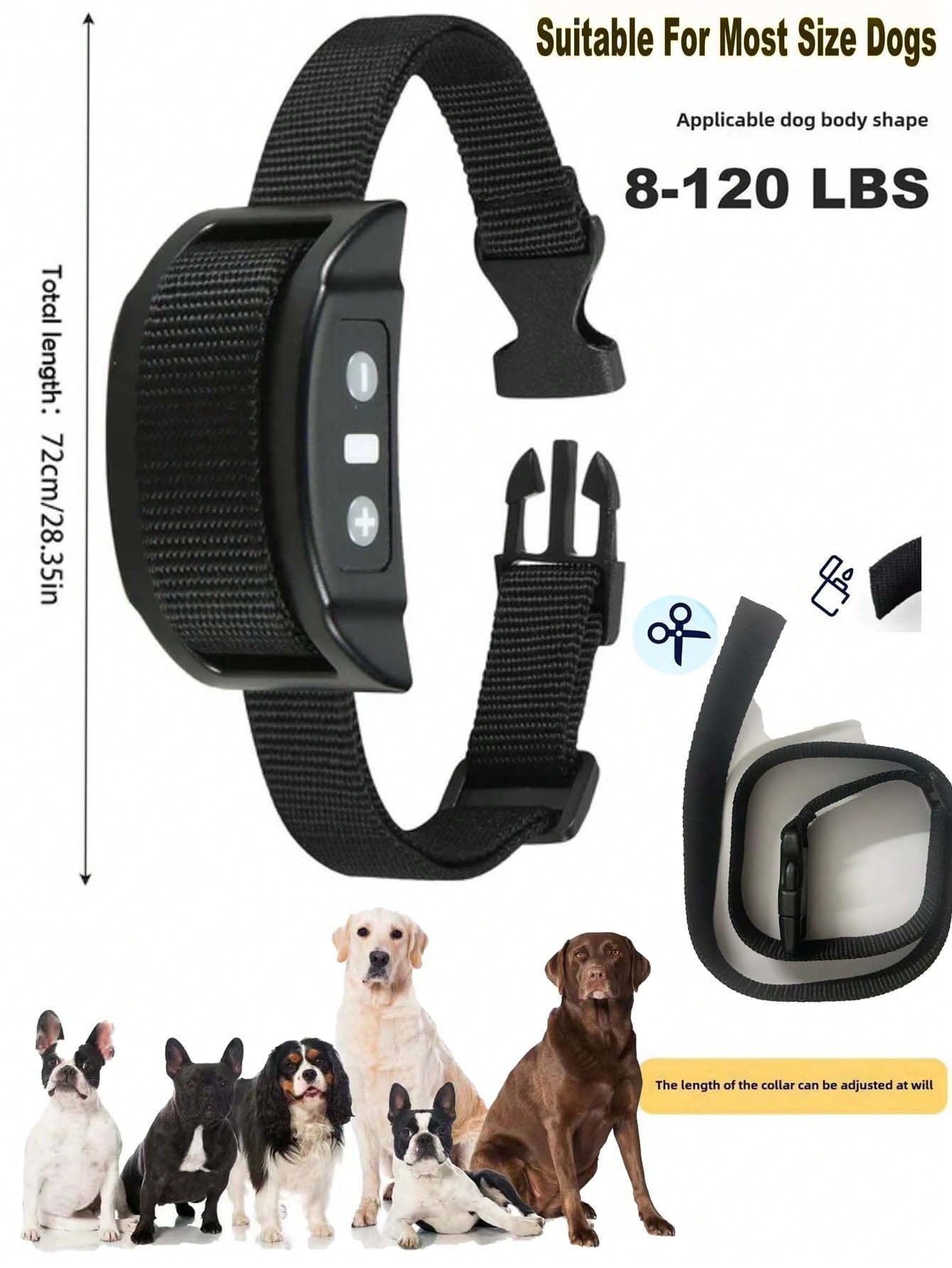 Automatic Rechargeable Bark Collar for Dogs | Waterproof Anti-Bark Training Collar