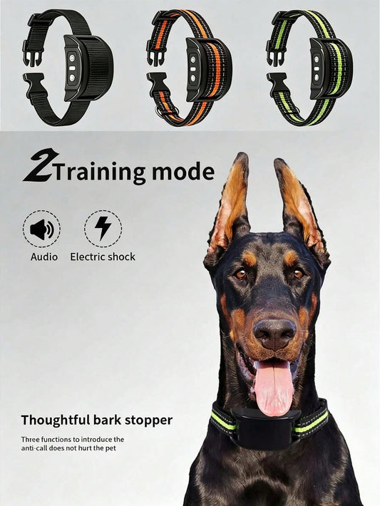Automatic Rechargeable Bark Collar for Dogs | Waterproof Anti-Bark Training Collar