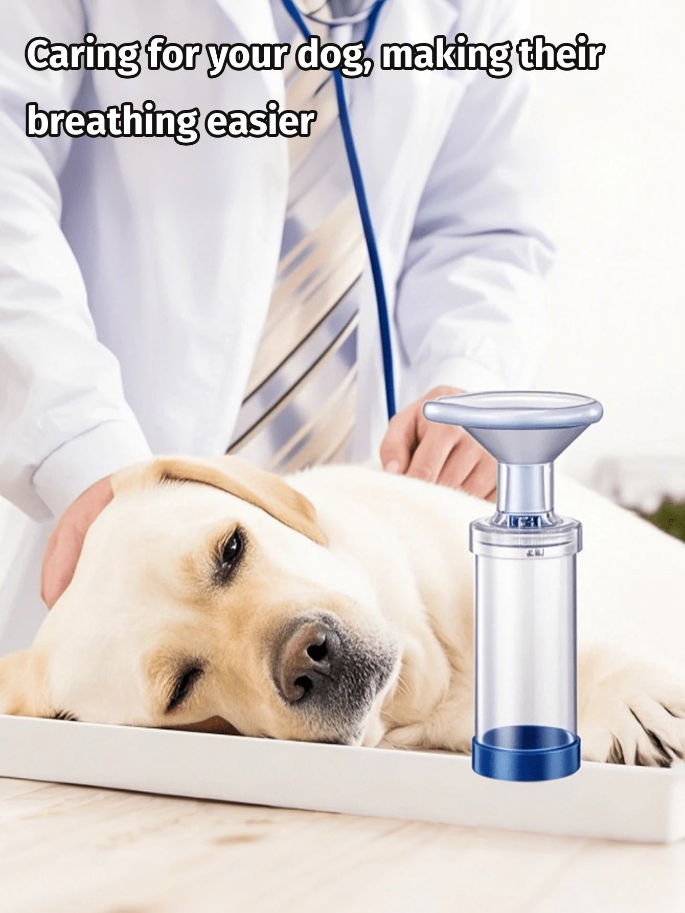 Portable Pet Aerosol Inhaler for Cats & Dogs | Respiratory Care Nebulizer Mask