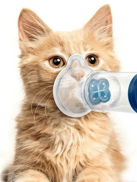 Portable Pet Aerosol Inhaler for Cats & Dogs | Respiratory Care Nebulizer Mask