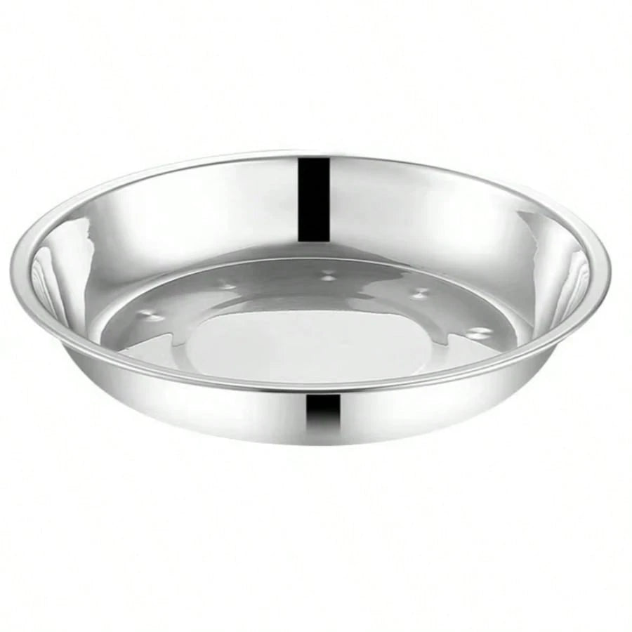 Stainless Steel Bowl | Wide & Shallow Pet Food & Water Dish