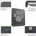 4-Way Lock Cat Door – Weatherproof Pet Flap for Windows & Thin Doors