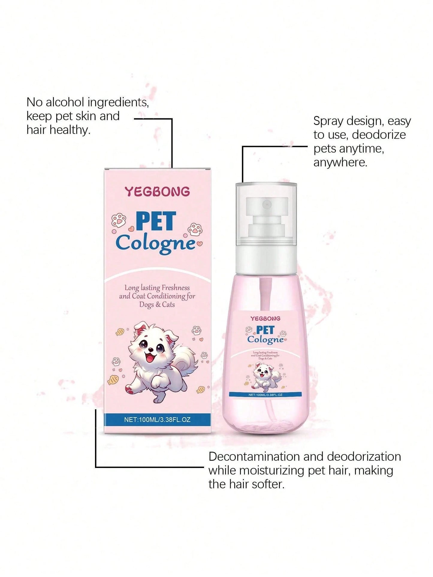 Pet Deodorizing Spray for Cats & Dogs – Odor Freshener