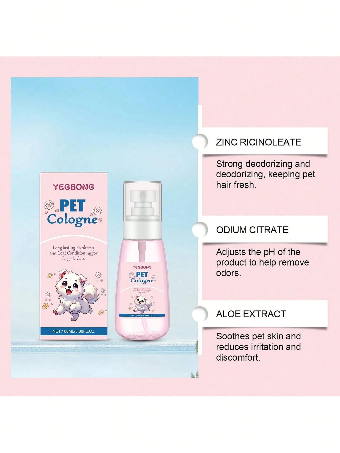 Pet Deodorizing Spray for Cats & Dogs – Odor Freshener