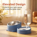 2-in-1 Automatic Cat & Dog Food and Water Bowl – Elevated Pet Feeder