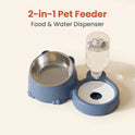 2-in-1 Automatic Cat & Dog Food and Water Bowl – Elevated Pet Feeder