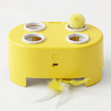 3-in-1 Interactive Cat Toy with Rotating Feather & Bionic Mouse | USB Rechargeable