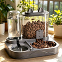 2-in-1 Cat Feeder & Water Dispenser | Automatic Pet Feeding Station
