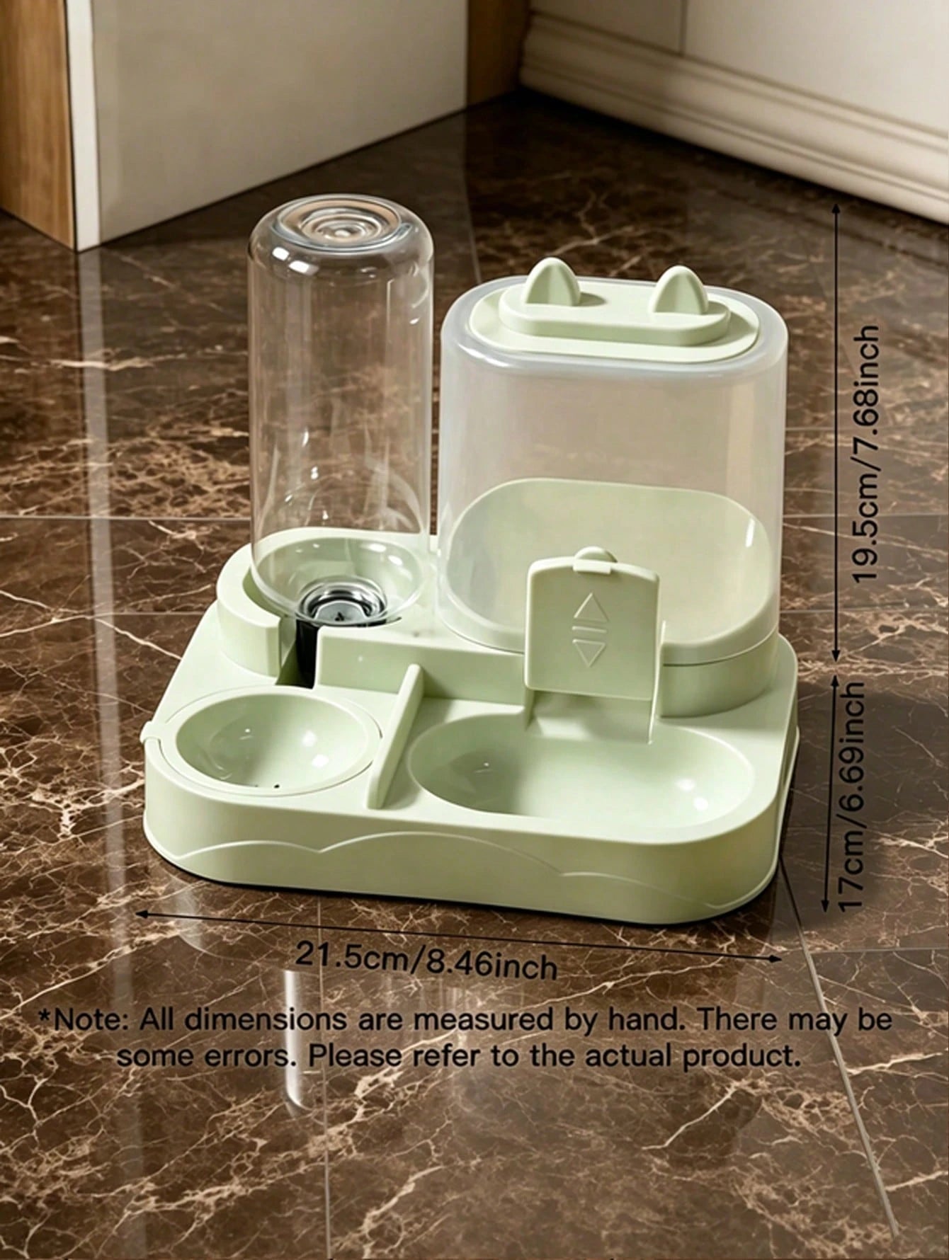 2-in-1 Cat Feeder & Water Dispenser | Automatic Pet Feeding Station
