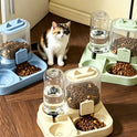 2-in-1 Cat Feeder & Water Dispenser | Automatic Pet Feeding Station