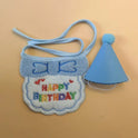 Dog & Cat Birthday Hat & Bandana Set | Happy Birthday Pet Party Outfit