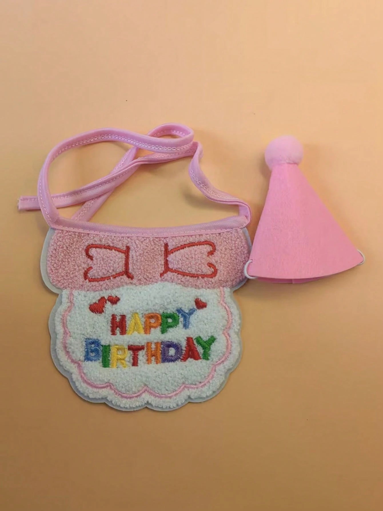 Dog & Cat Birthday Hat & Bandana Set | Happy Birthday Pet Party Outfit