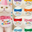 Dog & Cat Birthday Hat & Bandana Set | Happy Birthday Pet Party Outfit