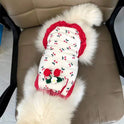 Cherry Print Pet Dress for Dogs & Cats | Lightweight Red Summer Dress
