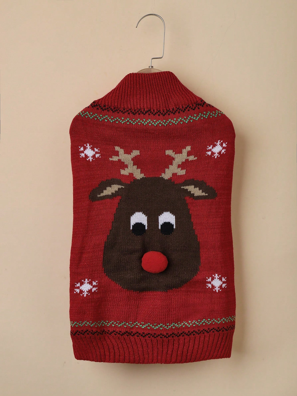 Christmas Reindeer Dog Sweater – Festive Pet Clothing