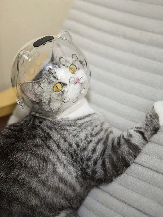 Cat Grooming Helmet | Anti-Bite & Anti-Scratch Protective Head Cover