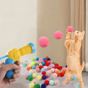 Interactive Cat Ball Launcher Set with Plush Balls | Indoor Cat Toy