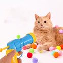 Interactive Cat Ball Launcher Set with Plush Balls | Indoor Cat Toy