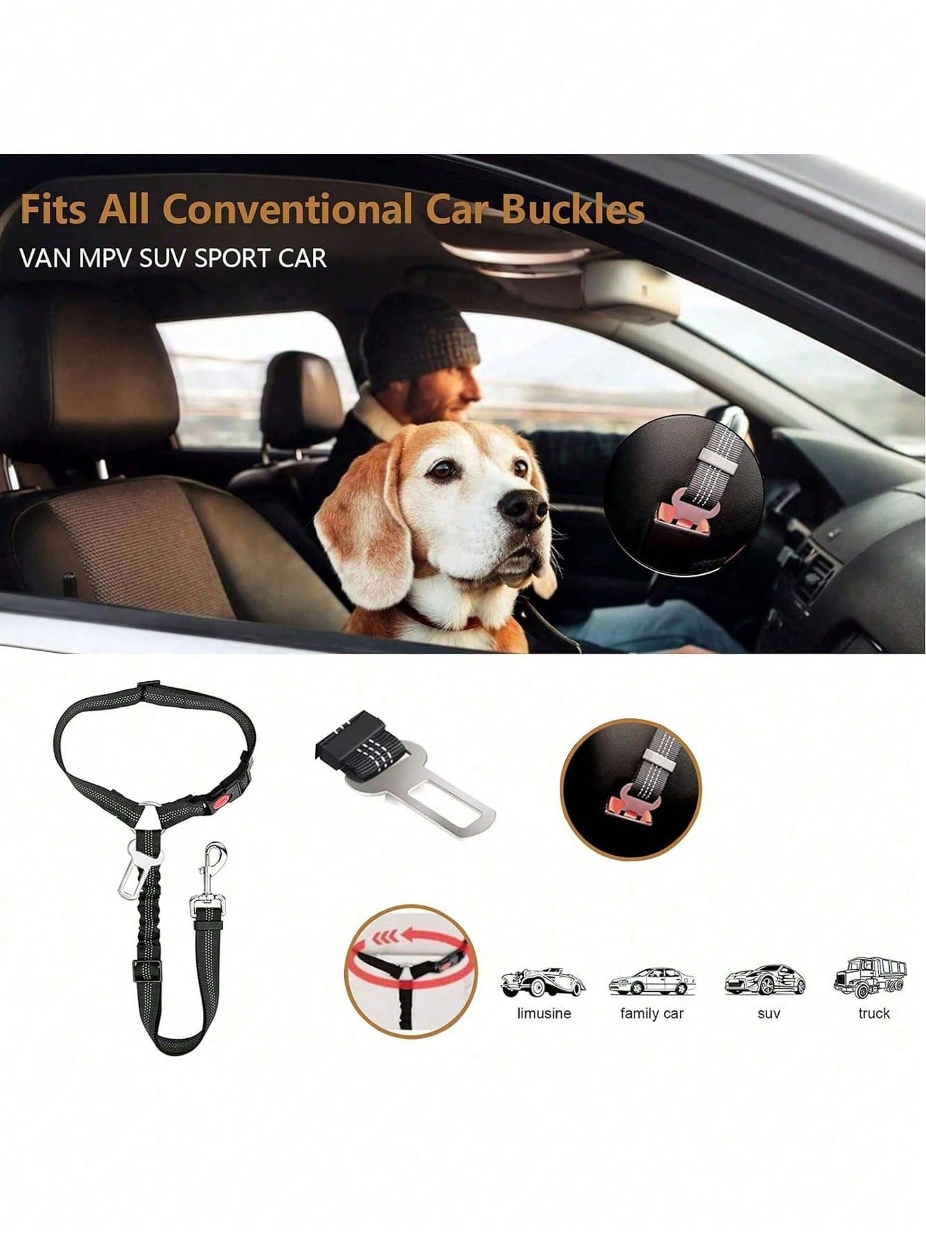 2-in-1 Retractable Dog Leash with Adjustable Safety Collar
